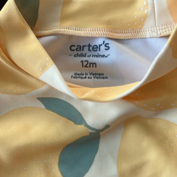 Carter's Lemon Print Rashguard Set - Picture 2 of 4